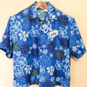 Miller Light Hawaiian Style Shirt XXL